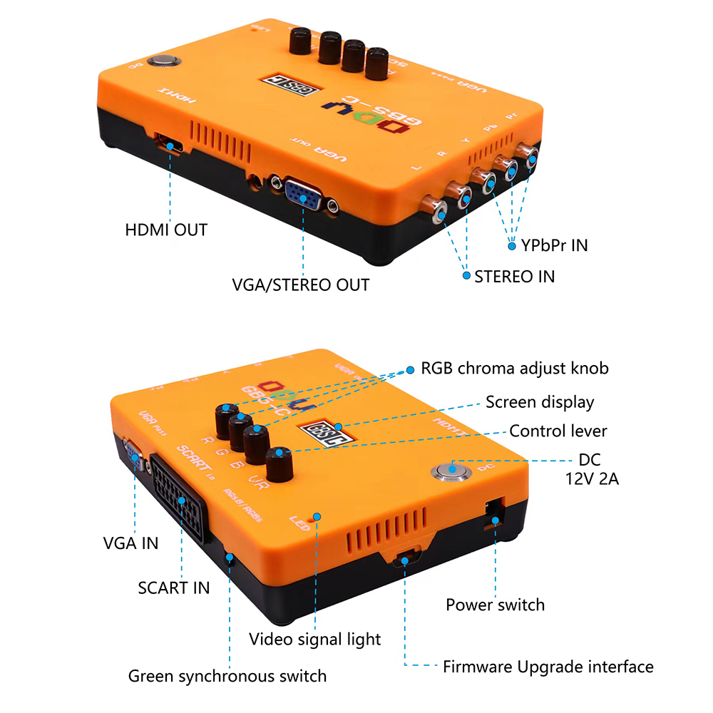 Scart To Hdmi - Coordinateur de ODV-GBS-C/VGA/péritel vers VGA/adaptateur de