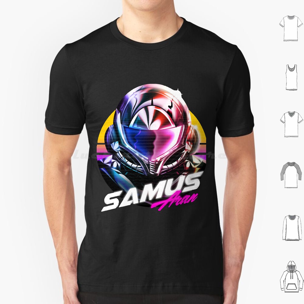 Retro Gaming T Shirt - T-shirt Samus Aran 6XL en coton,