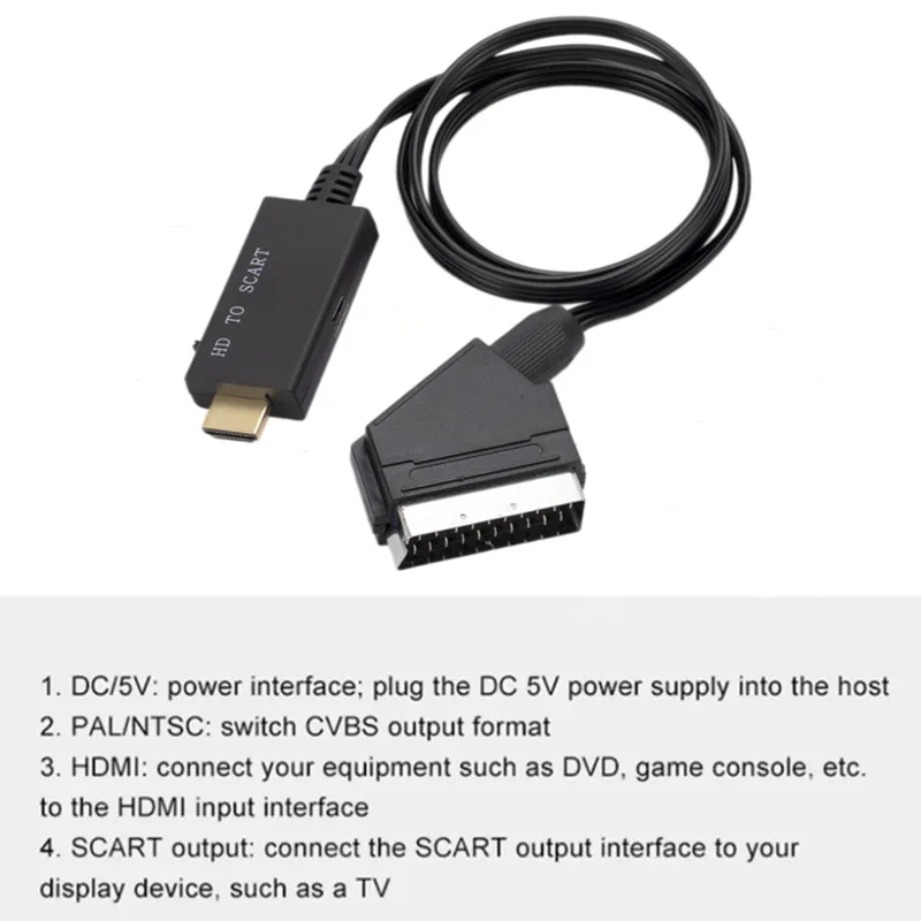 Câble convertisseur HDMI vers  - Scart To Hdmi avis et prix