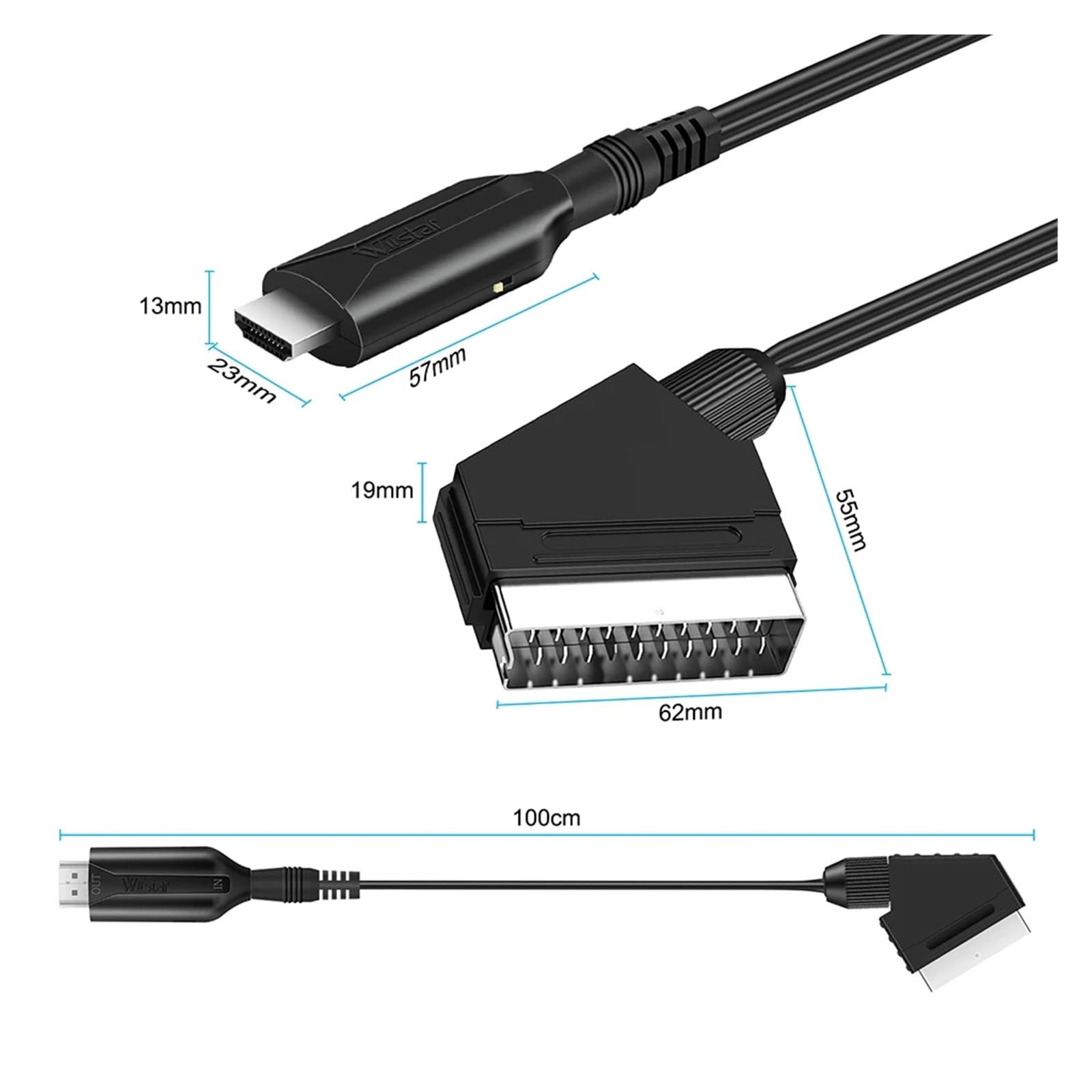 Câble convertisseur SCART vers - Scart To Hdmi avis et prix