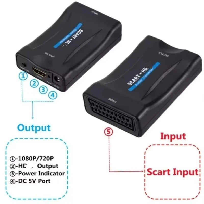 Convertisseur SCART vers HD al - Scart To Hdmi avis et prix