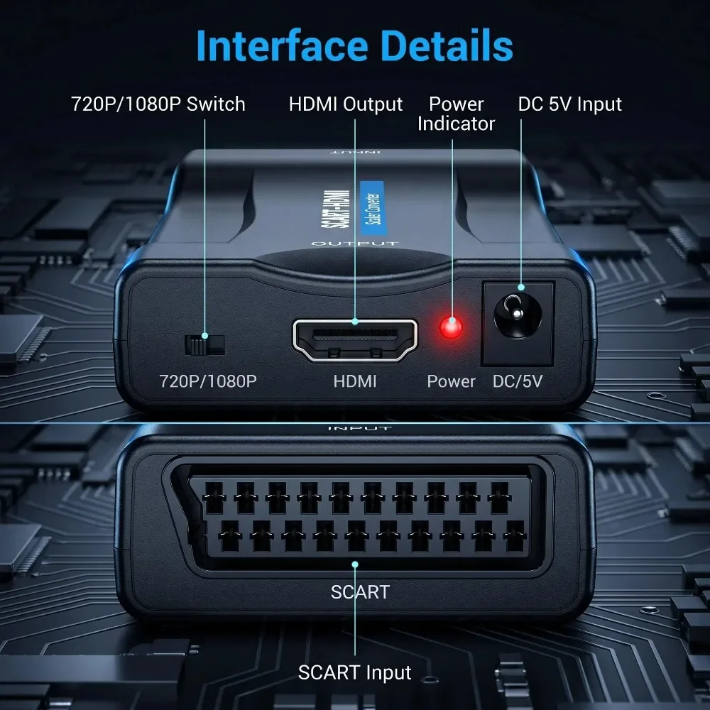 Adaptateur convertisseur avec  - Scart To Hdmi avis et prix